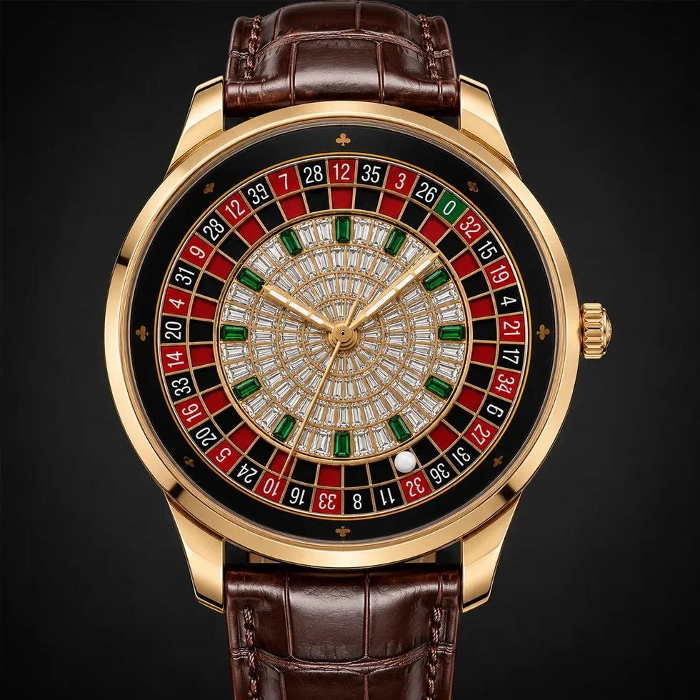 Luxury Roulette Style Watch – Casino Inspired Premium Timepiece