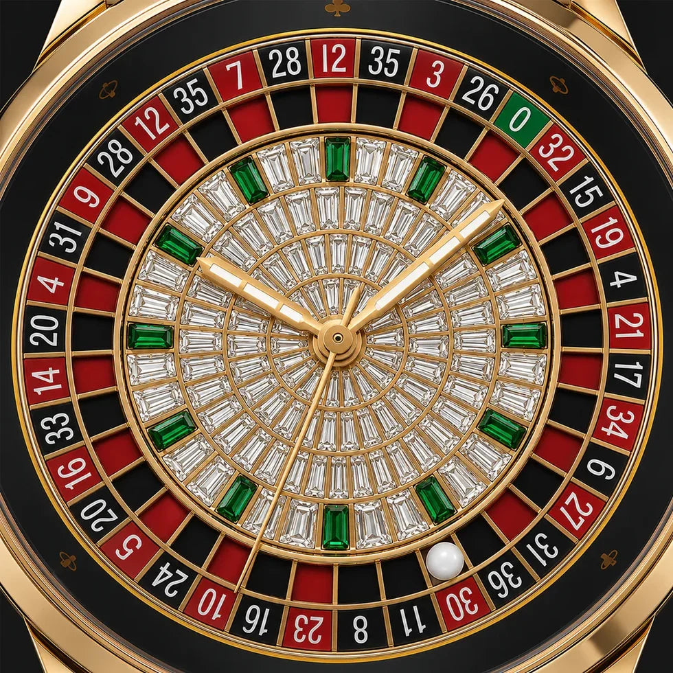 Luxury Roulette Style Watch – Casino Inspired Premium Timepiece