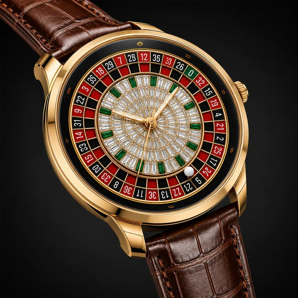 Luxury Roulette Style Watch – Casino Inspired Premium Timepiece