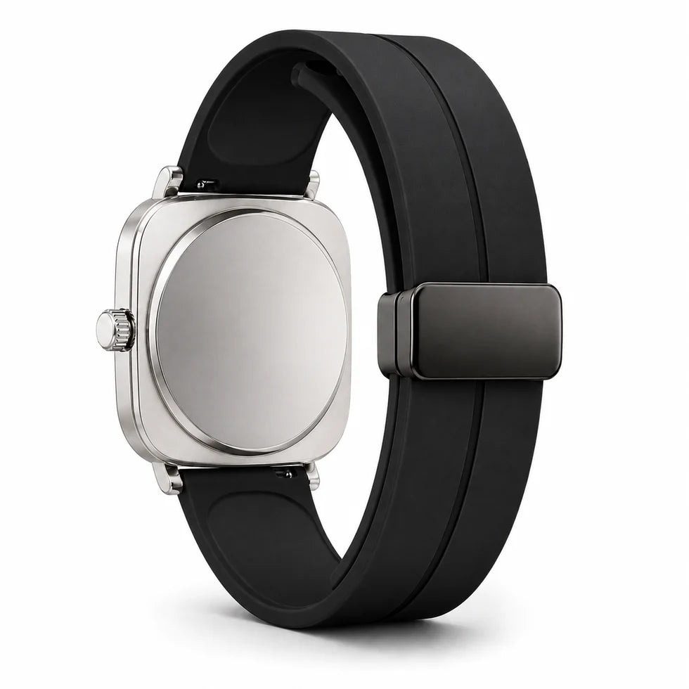 Modern Square Dial Watch for Men – Premium Magnetic Clasp Edition