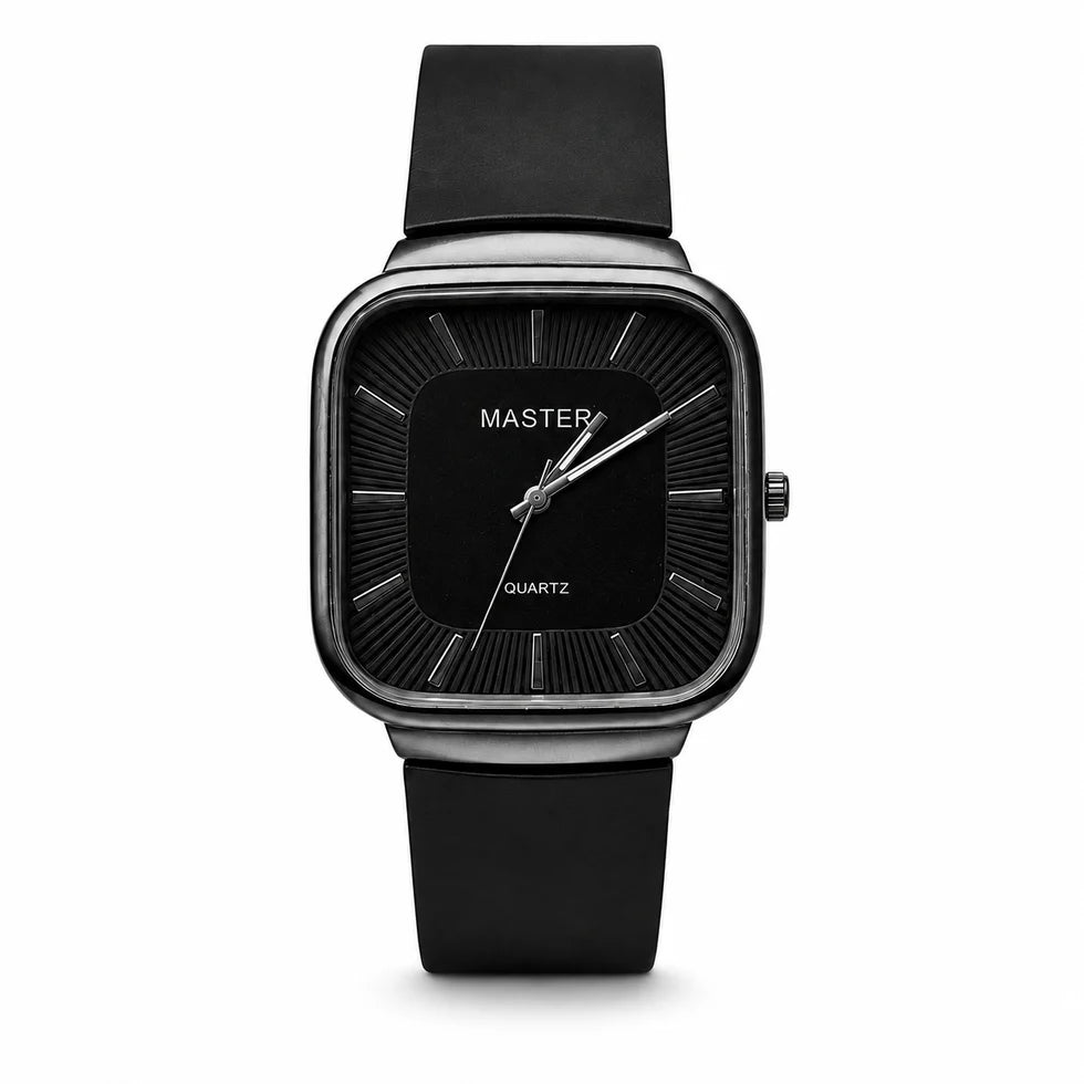 Master Square Dial Quartz Watch – Stylish Watches for Men & Women