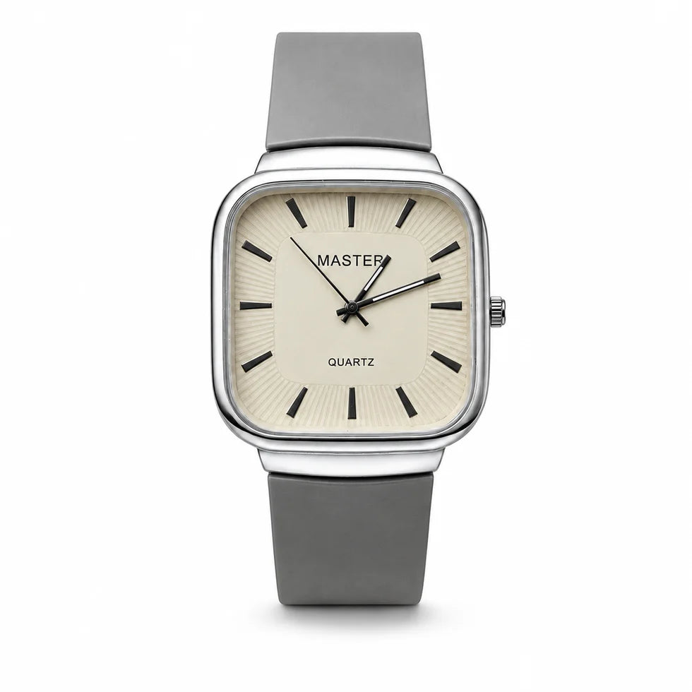 Master Square Dial Quartz Watch – Stylish Watches for Men & Women